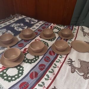 Vintage Melmac  Melamine Set in Brown